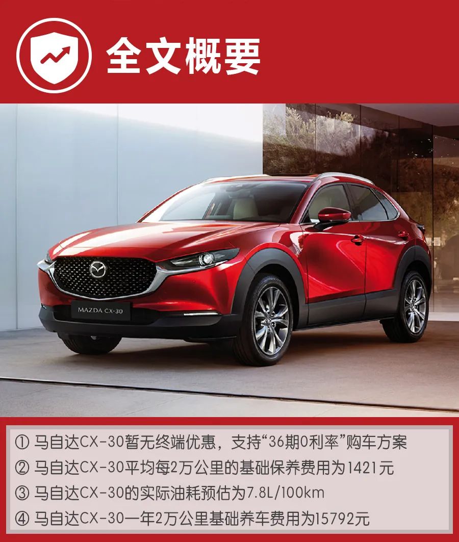 2 0l跑旅suv 月均花销1316元 马自达cx 30购车 养车费用如何 手机凤凰网