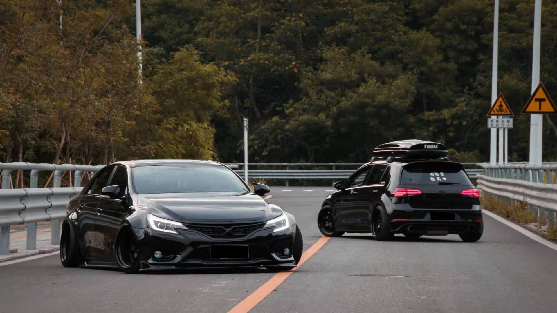 最后一次改装大后超丰田锐志化身宽体黑武士