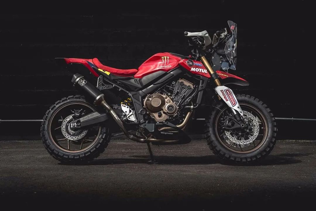 cb650rrally为纪念达喀尔夺冠打造的四缸拉力