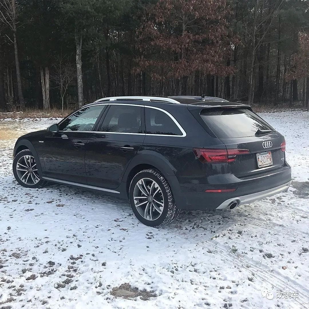 低趴下来的旅行车更有韵味,奥迪a4 allroad低趴改装案例