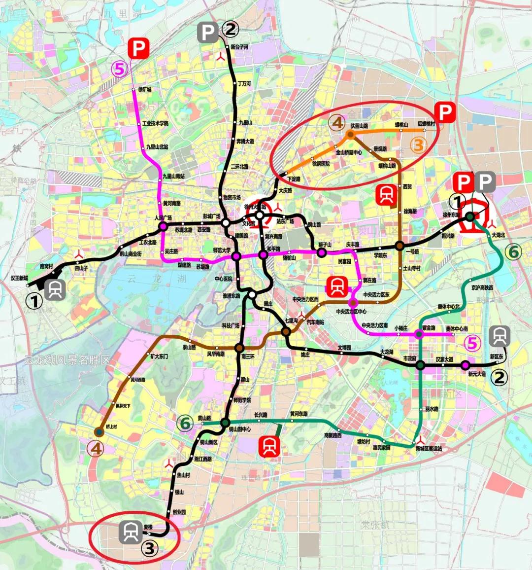 徐州地铁3号线和6号线共22座地铁站具体位置公布__凤凰网