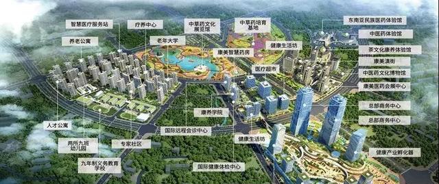 康美昆明健康城规划。图/康美健康官网
