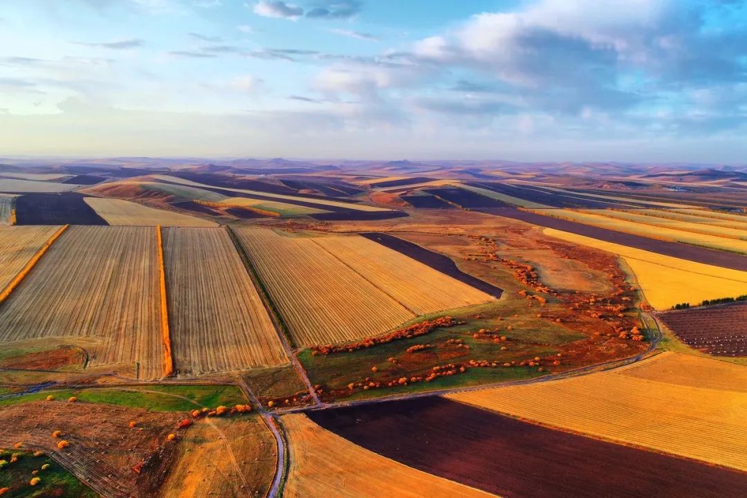松嫩平原也同时养护着黑龙江最肥沃的土地热情洋溢的松花江和嫩江