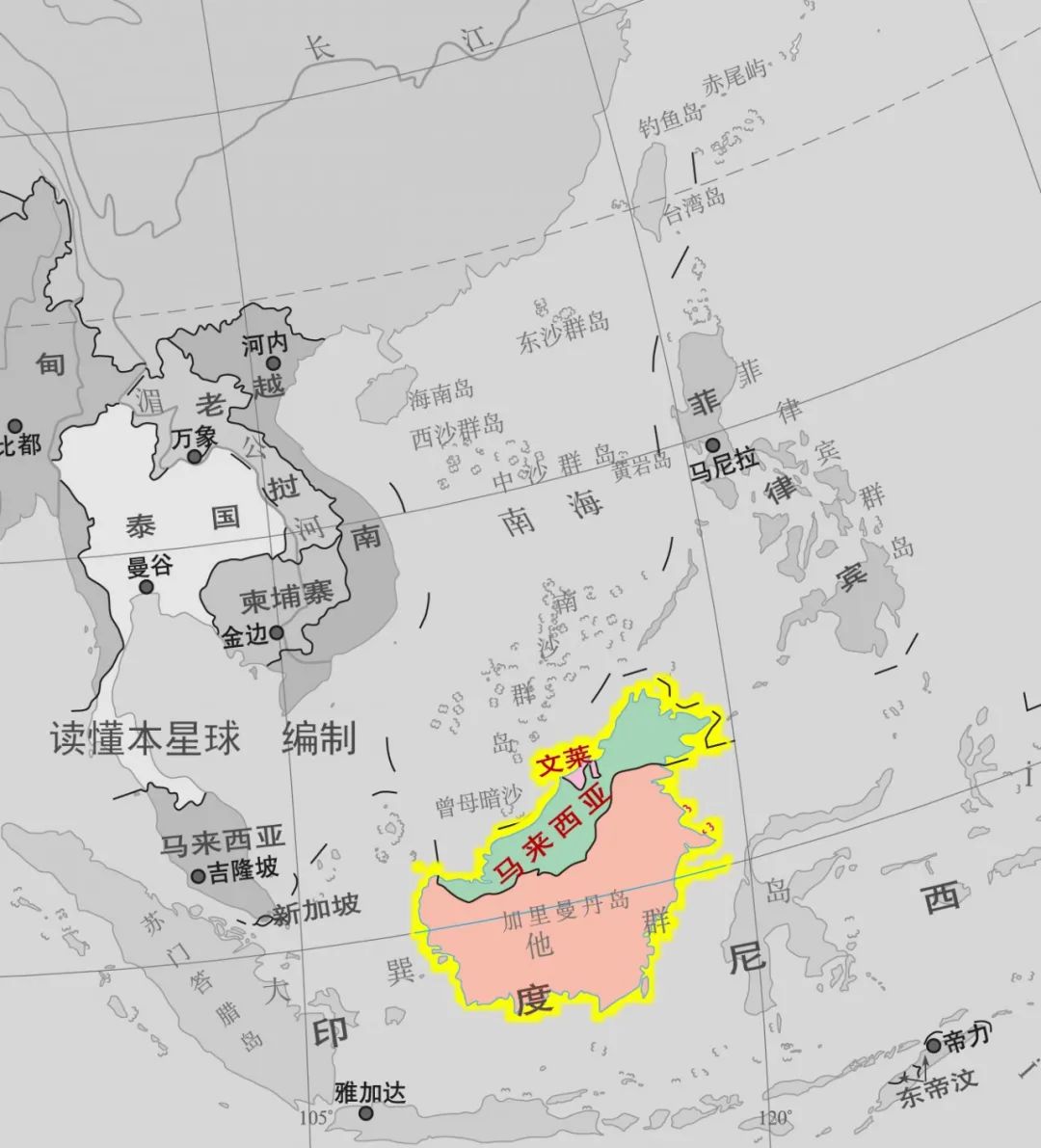 文莱帝国地图图片