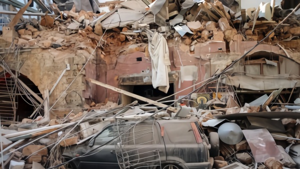 俄罗斯救援队进入贝鲁特：满街废墟残渣