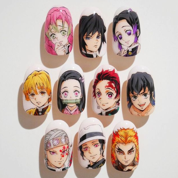 虽然目前把动漫形象画在指甲上面已经不是什么新鲜的事情.