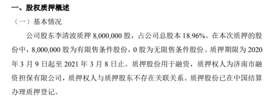 挖贝网 3月10日消息,近日山东蓝贝思特教装集团股份有限公司(证券简称