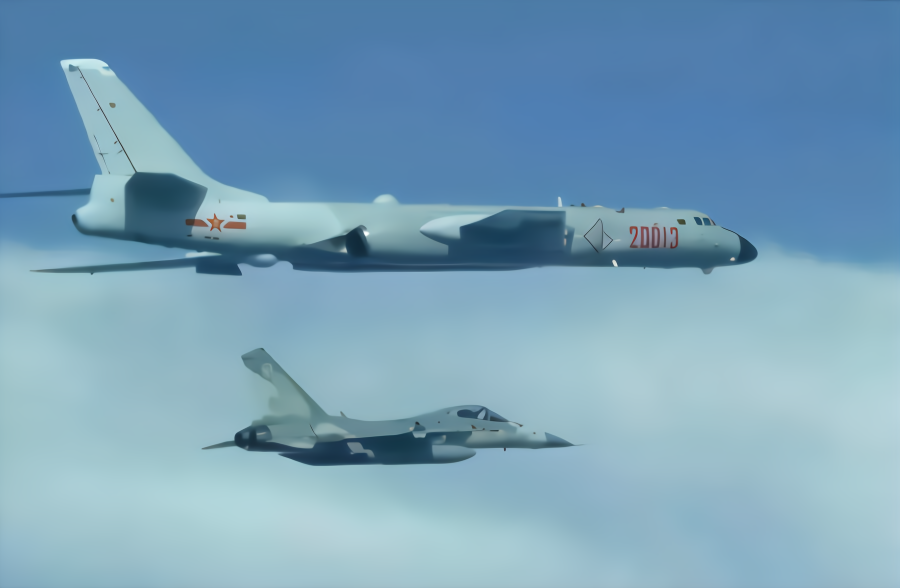 罕见！解放军夜间飞越台湾附近海域，台战机紧急起飞拦截