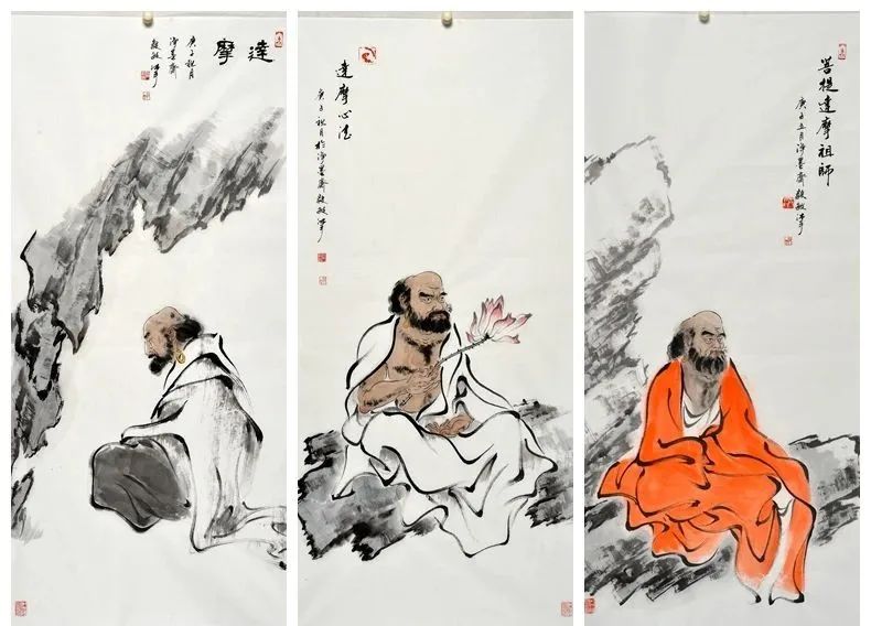 寻找108寺结缘108幅达摩祖师画像