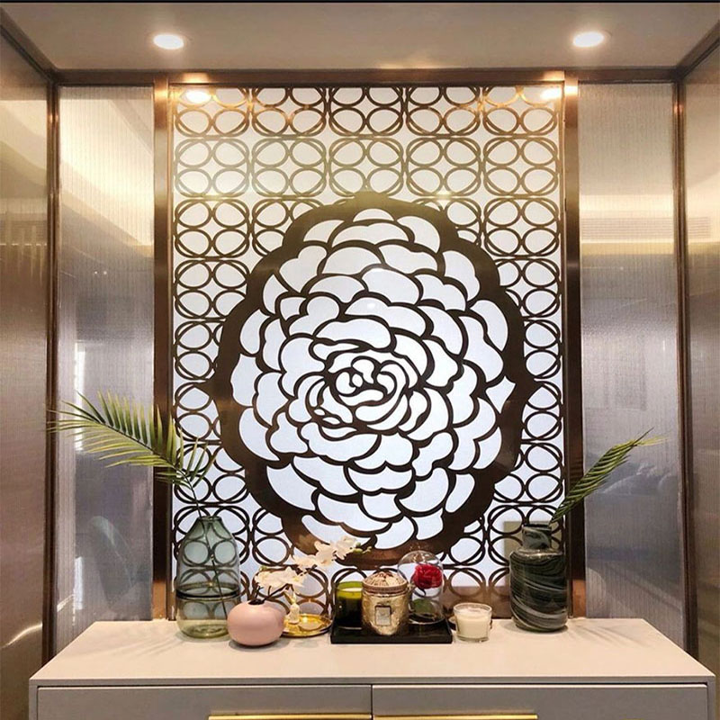 欧式进户门屏风设计效果图一通过这张欧式入口图片,我们可以看到入口