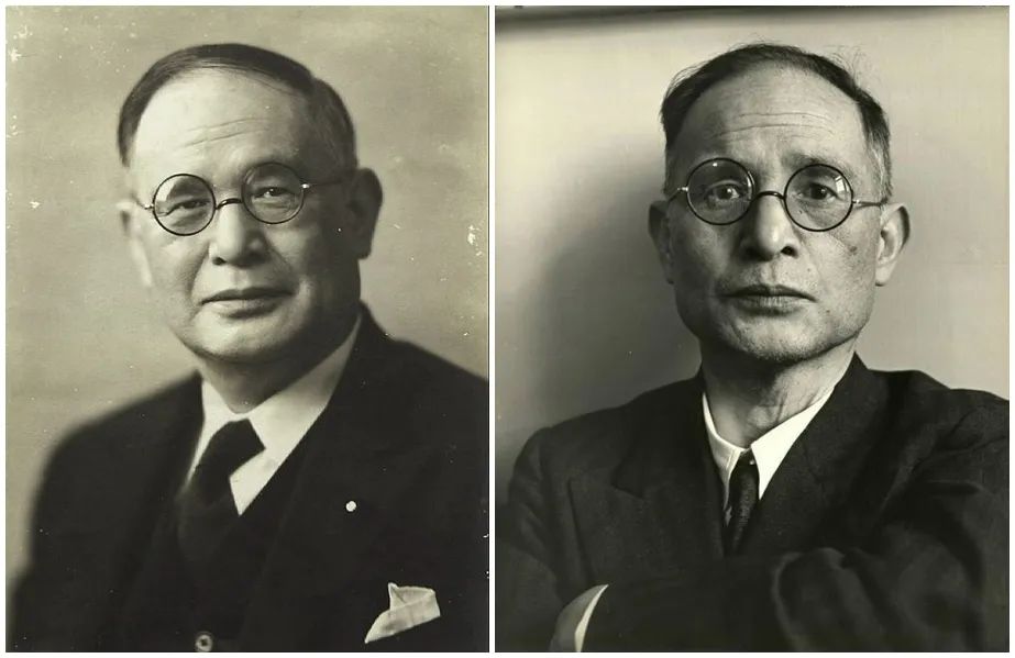 1945年9月2日,他和梅津美治郎一同签署了日本投降书,右图在签字的