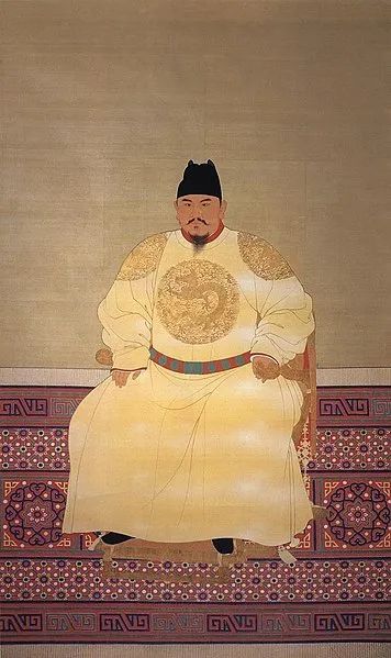 明太祖朱元璋的明黄色龙袍 | wikimedia
