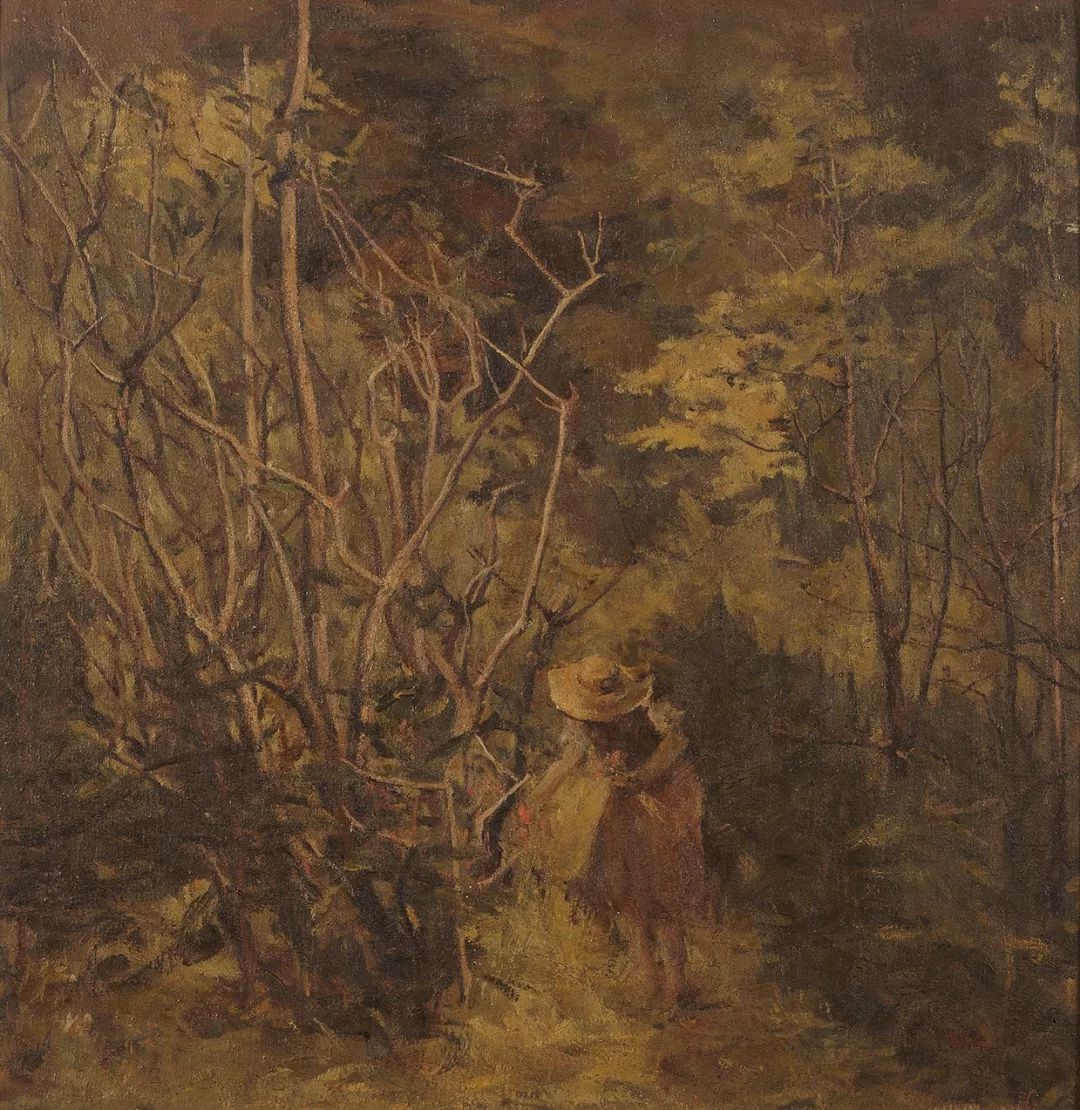 李瑞年 《暴風雨》 1944年 油畫 65×80cm 中國美術館藏