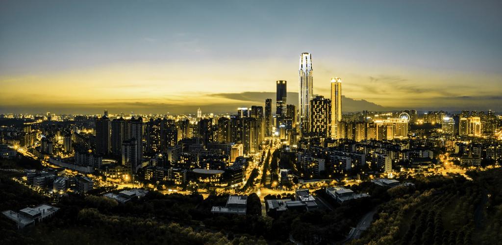 南宁东盟商务区夜景__凤凰网