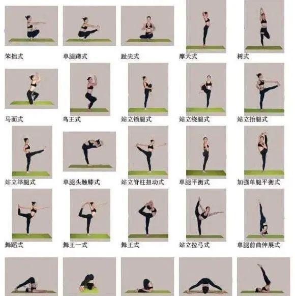 瑜伽初入门动作 24式图片