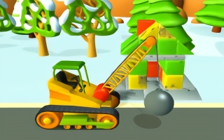 儿童工程车游戏之组装碎石机