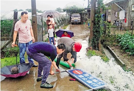 6月10日,長興縣李家巷鎮出現短時強降水.