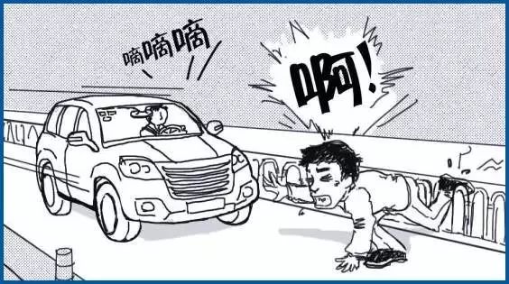 也拿他没辙,一是没法定罪,二是很多时候都会判司机全责,自己能讹一笔