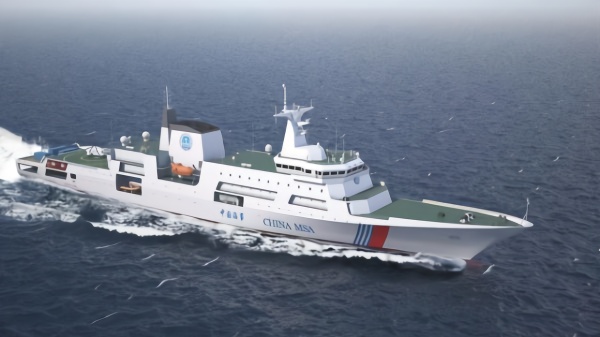 中国万吨级海事巡逻船已开工建造，可搭载多型直升机