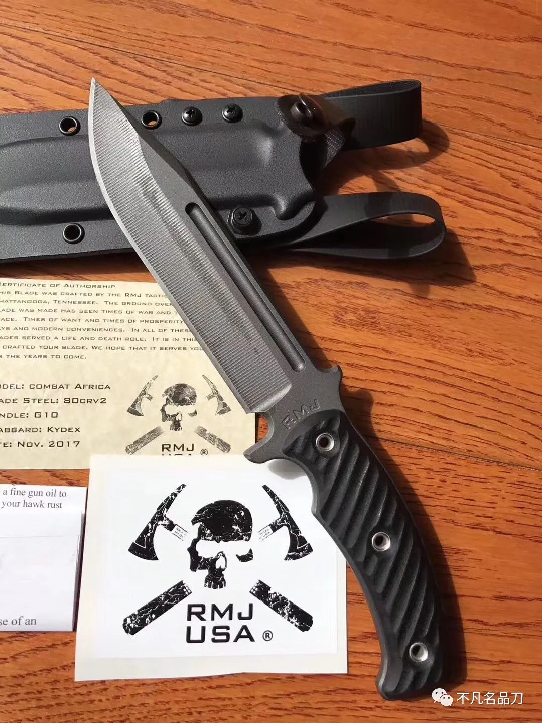 美国战术rmj tactical combat africa 非洲战术战斗刀 黑色