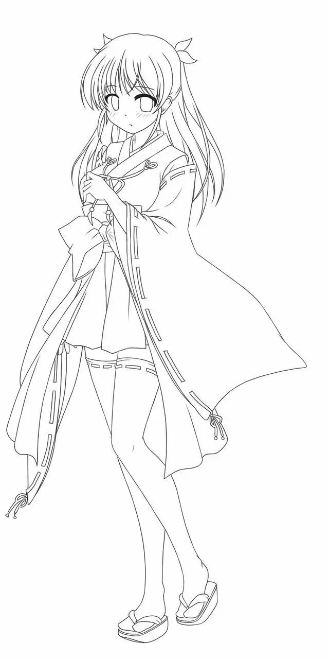 cg原画插画教程线稿彩稿参考素材