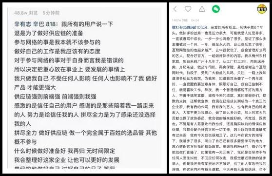 快手辛巴、散打哥接连退网谁是最大受益者？