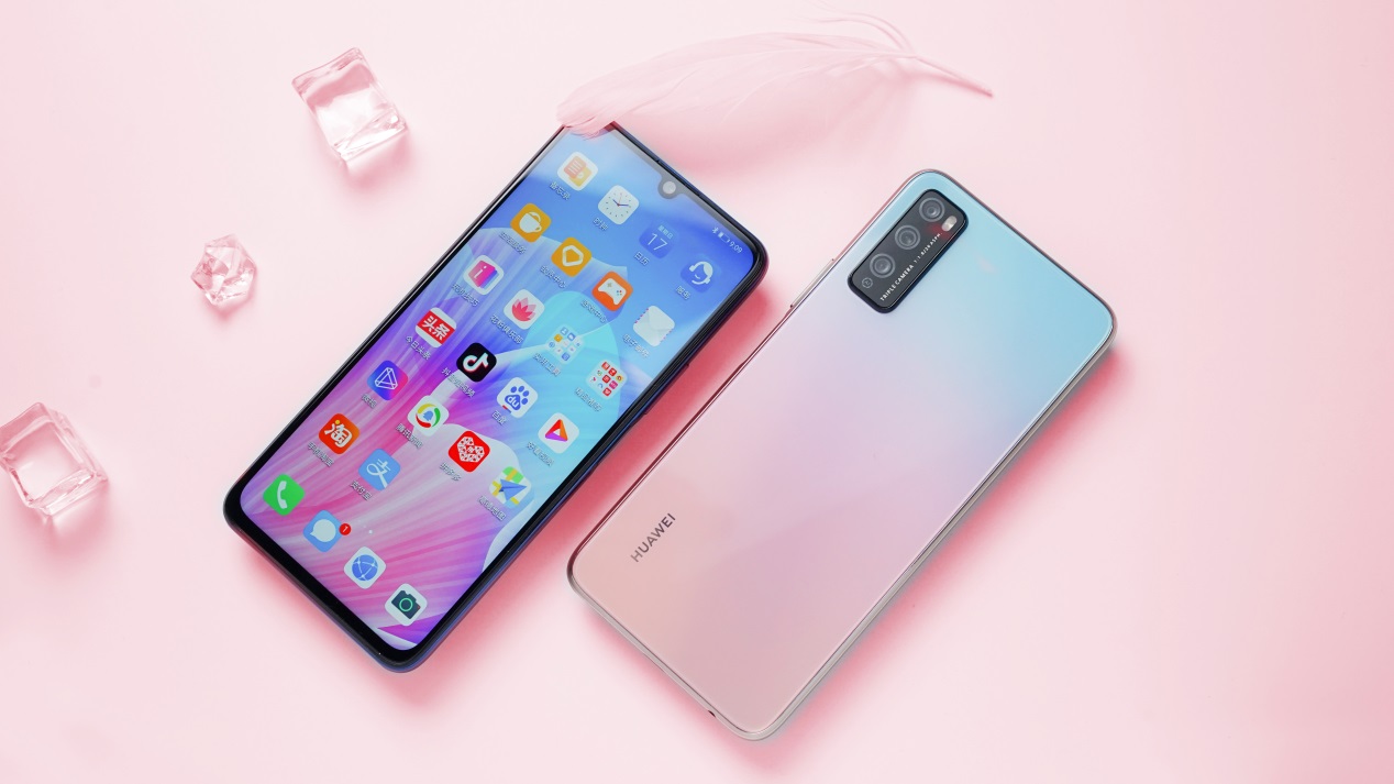 华为畅享z樱雪晴空配色开箱图赏颜值美到爆的5g千元手机