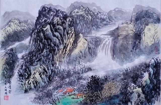 当前,画家王明辉老师原创山水作品国内市场收藏润格:20000元/平尺,将