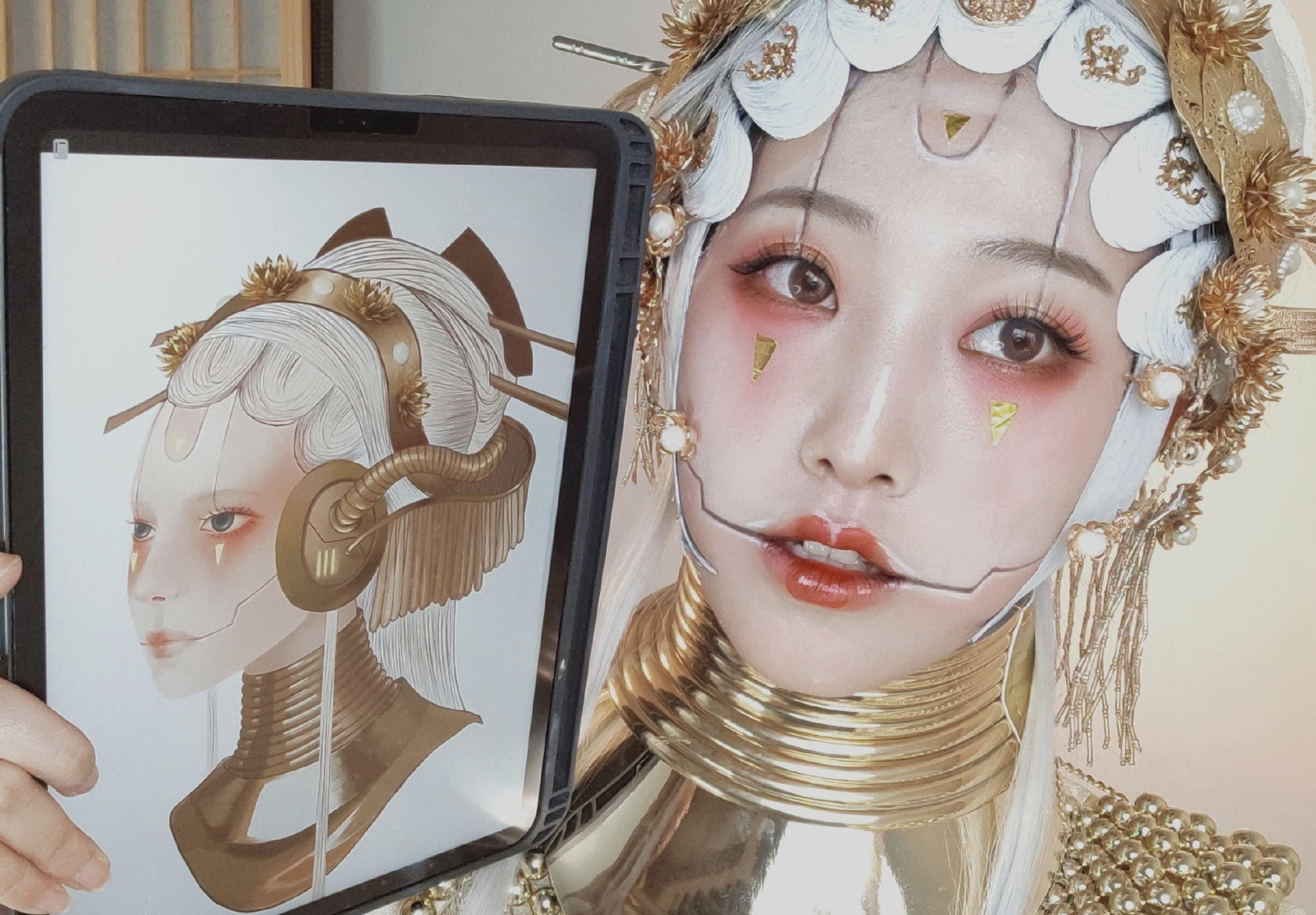 谁说汉服不能拥有科技感?当京剧与机械风碰撞,路人也会惊艳