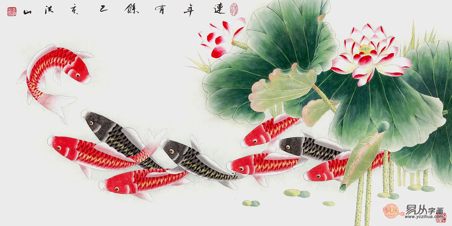 茶室里这样挂花鸟画既养眼又美观