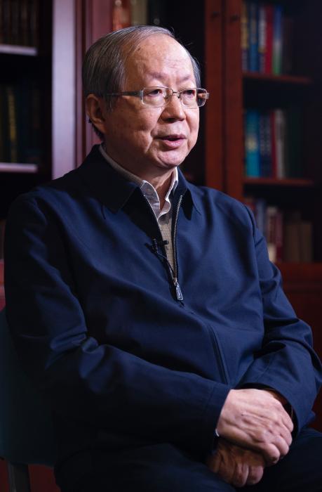 中国经济体制改革研究会会长、国家发展和改革委员会原副主任彭森近日接受中新社“中国焦点面对面”专访时表示，相关政策力度比海南“自贸岛”更大。中新社记者 侯宇 摄