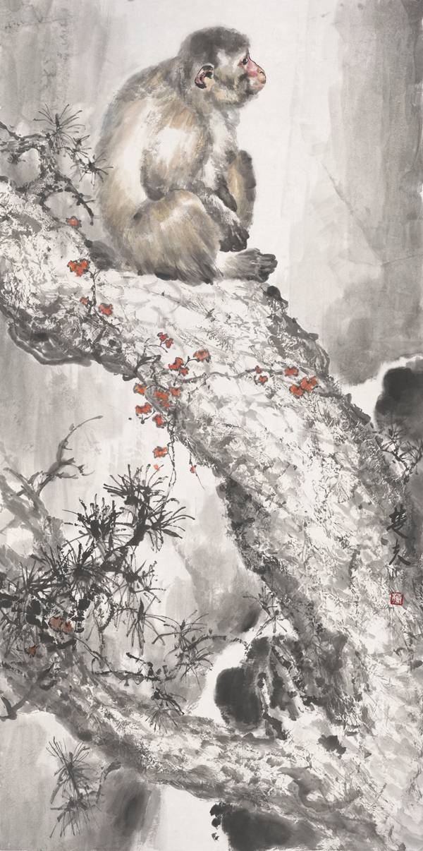 著名画家作品欣赏——蔡楚夫的猴儿
