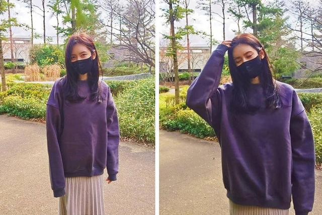 41岁秋瓷炫酞会穿，墨绿夹克配半裙少女感强，被爱包围的女人最美