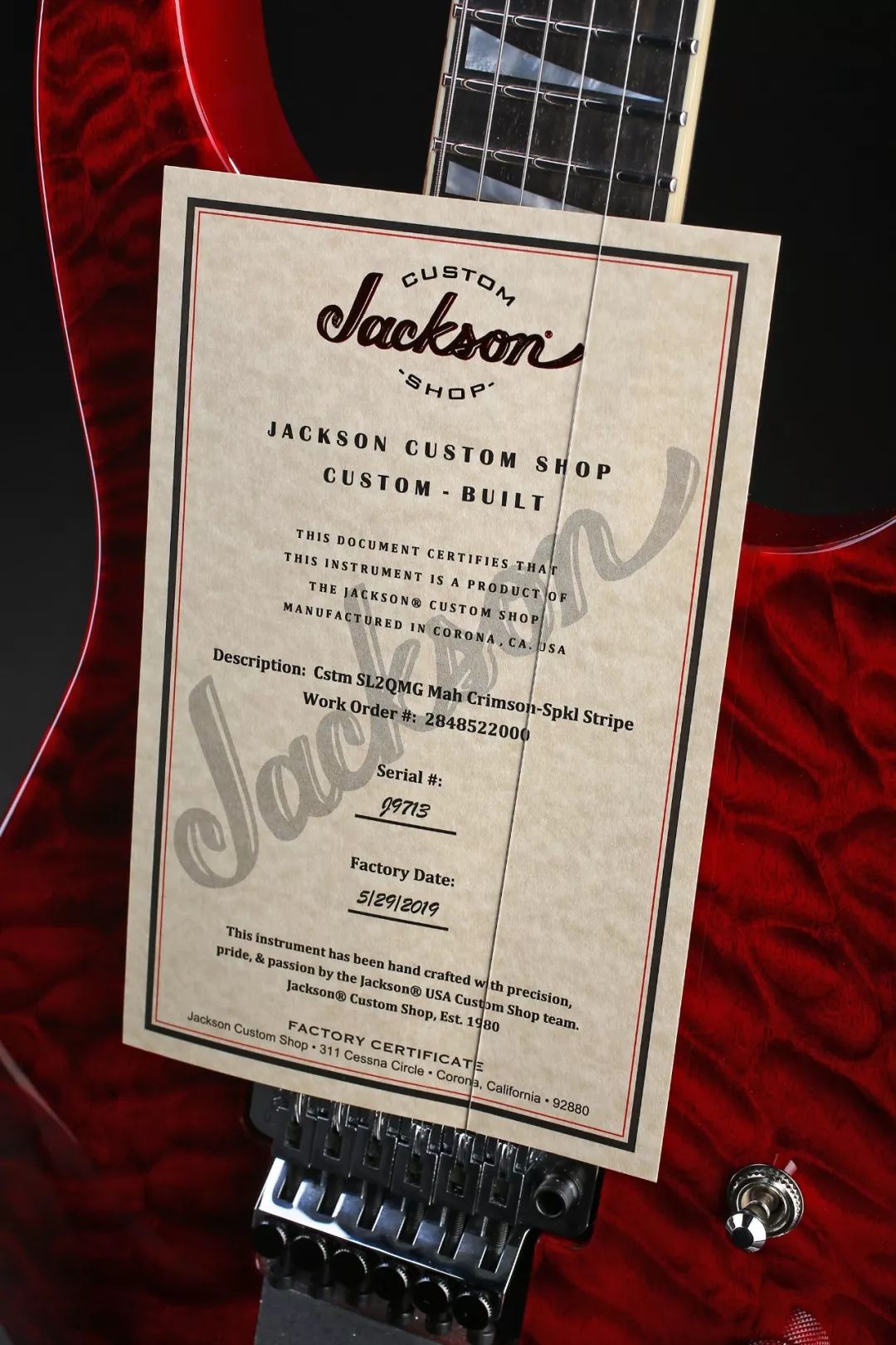 美图欣赏|jackson custom shop sl2qmg mah 美产定制
