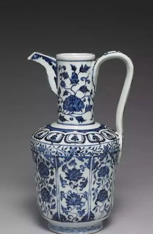 明 永乐 青花云龙纹扁壶