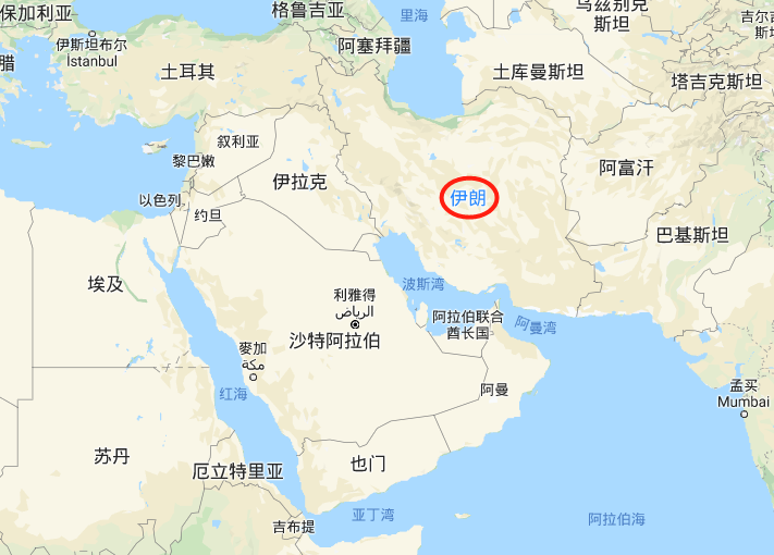 伊朗在西亚的位置,国土面积164万平方公里