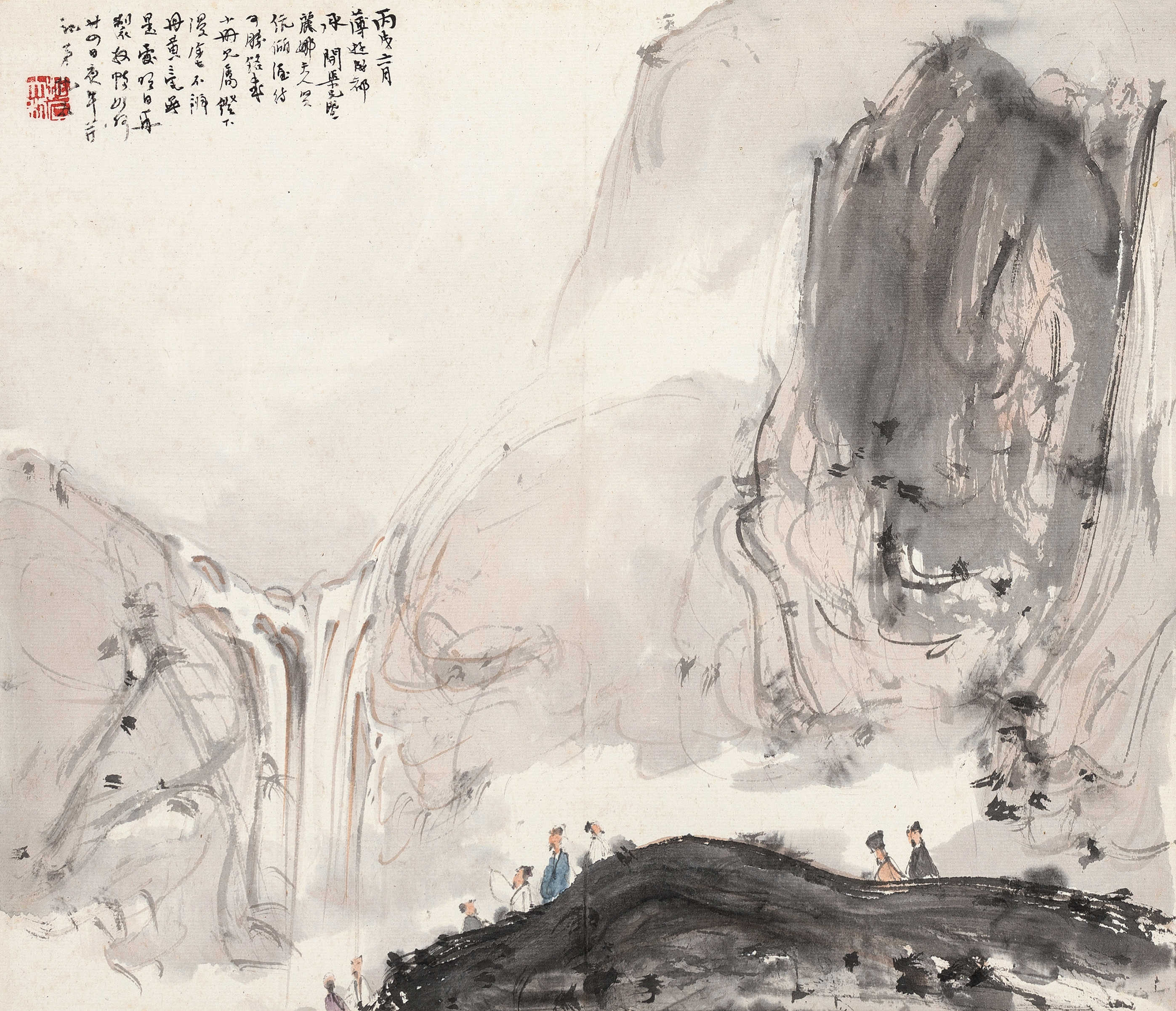 傅抱石山水画：妙造自然与古为新_凤凰网