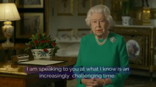 英国女王演讲全文：美好的日子终将会回来的 我们将会重逢