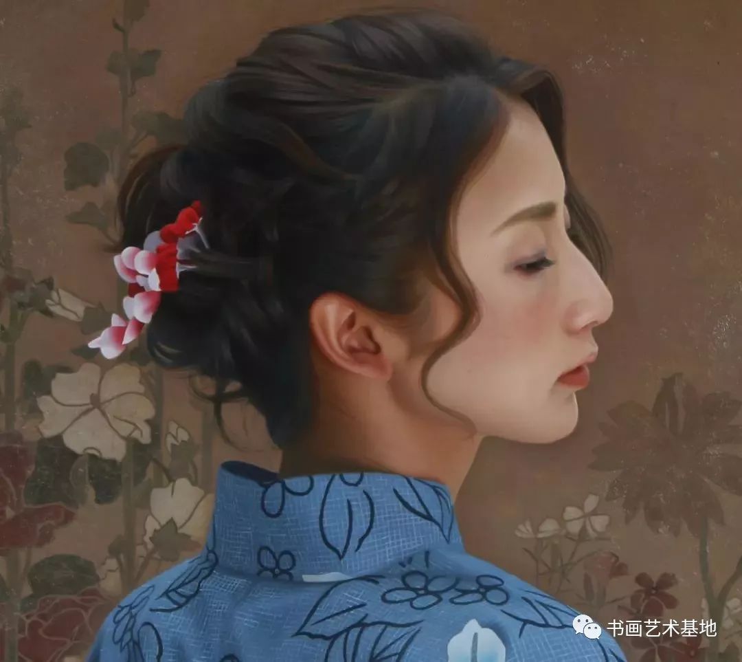 日本油画家日本油画家冈靖知（Yasutomo Oka），1983年出生于日本的爱 