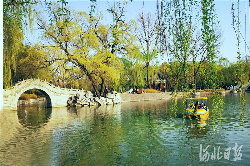 河北邢台走出家门踏青游园