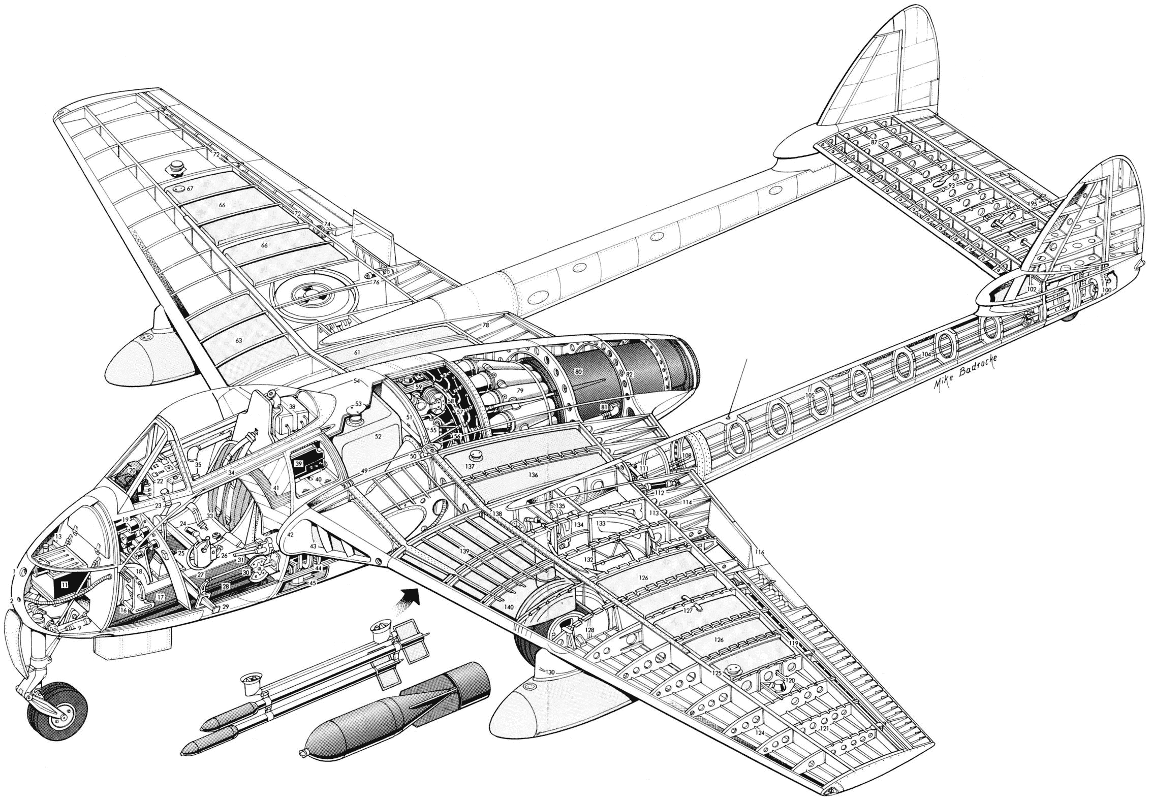 英国传奇的木制喷气机,造型奇特怪异,采用离心式设计却大获成功