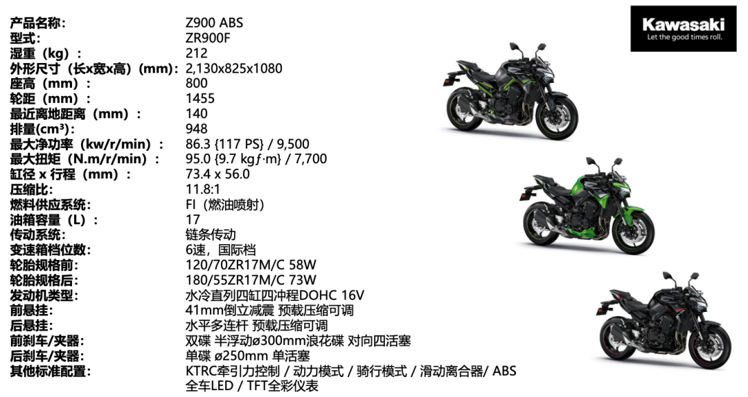 2020新款川崎z900国内售价正式公布