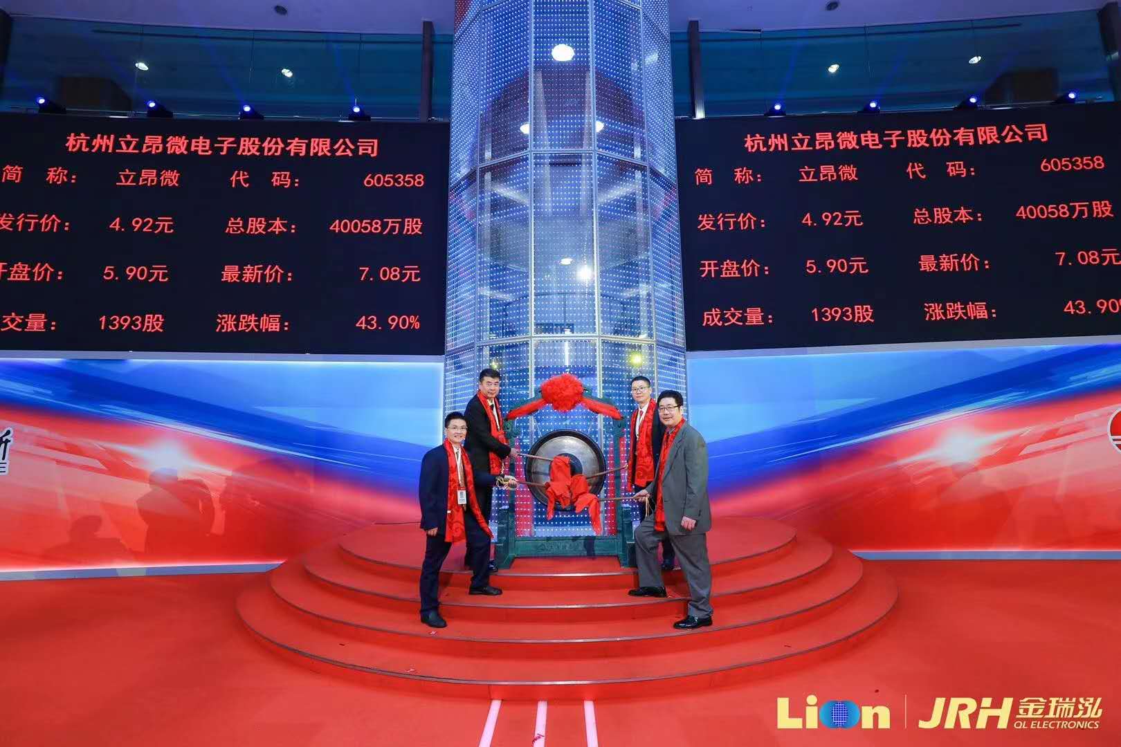 上市大涨44立昂微正式登陆上交所