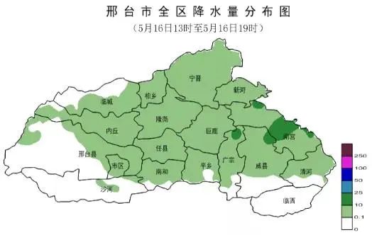 7毫米,邢臺市主城區最大市政府北院2.8毫米.寧晉,新河,南宮,威縣,內丘