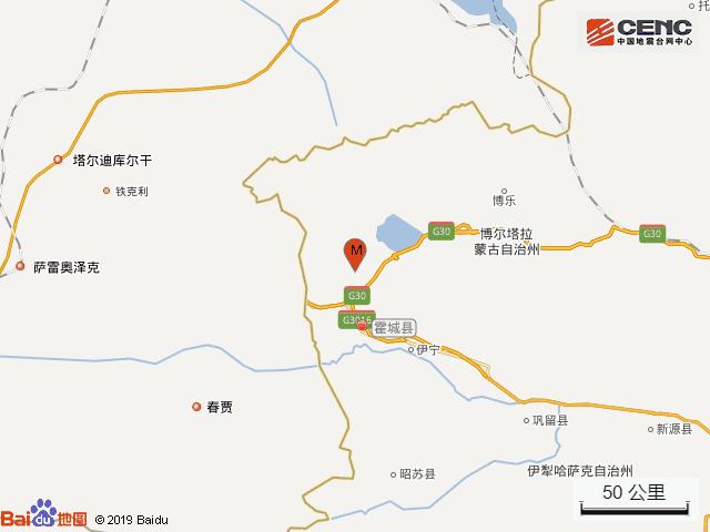 新疆伊犁州霍城县发生5.0级地震 震源深度15千米__凤凰网