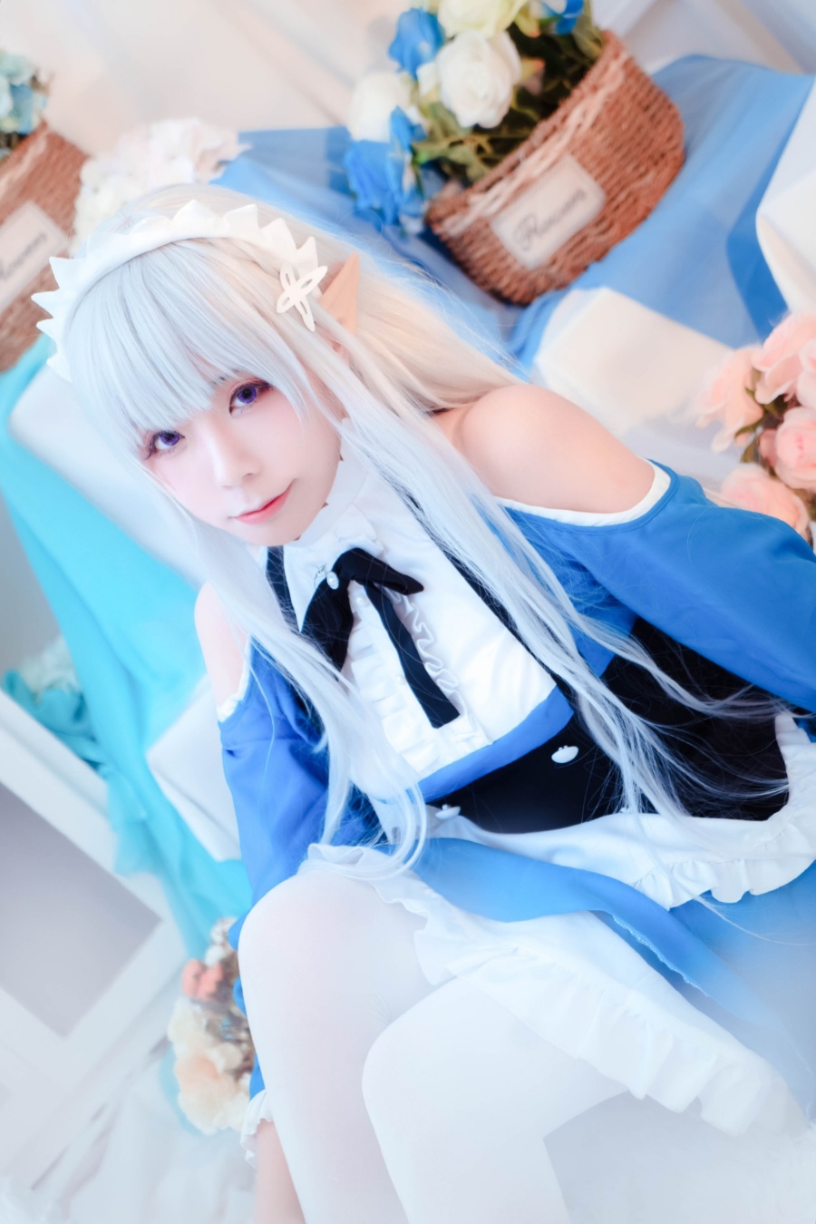 cos银色长发又温婉甜美艾米莉亚