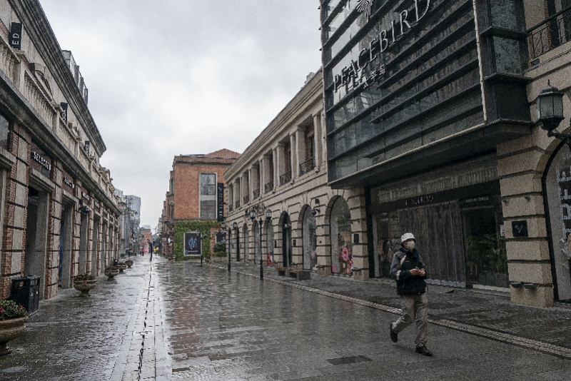 1月26日,武汉市楚河汉街.