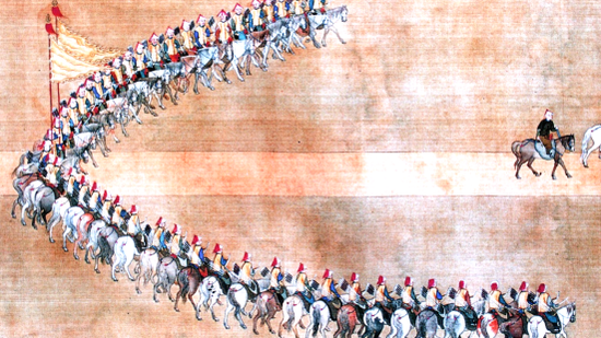 春秋战国至 秦汉时马术获得快速发展,古代称赛马为驰逐,走马.