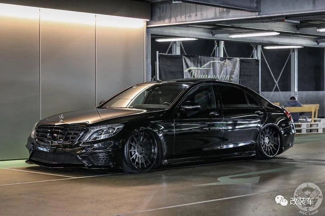 真正的德系vip大佬座驾,奔驰s500l气动姿态改装案例