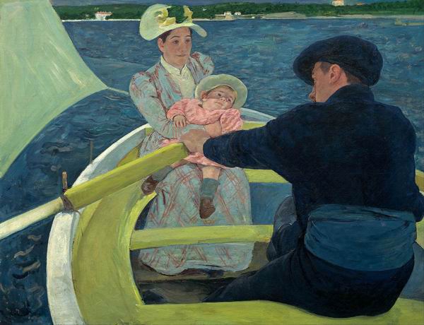 玛丽·卡萨特，《划船派对》(The Boating Party)，1893–1894，COURTESY NATIONAL GALLERY OF ART, WASHINGTON